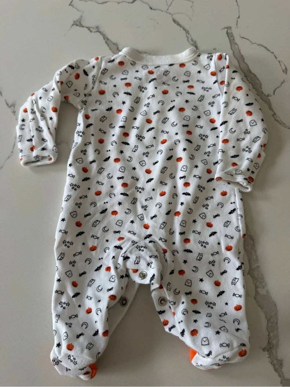 Carter's Baby Halloween Footie Set - Black, Orange & White